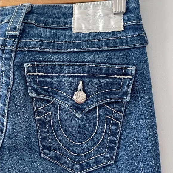 True Religion Beccy straight legs jeans size 24 - Picture 2 of 8